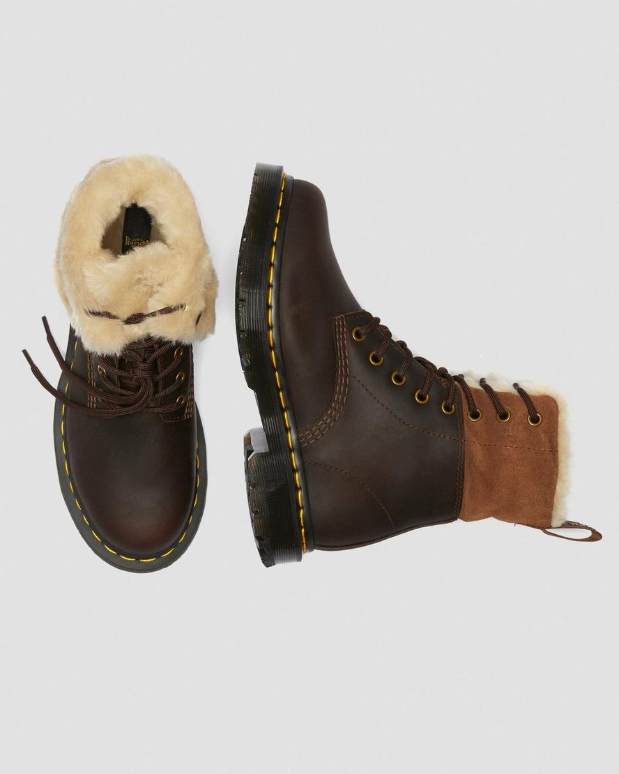 Dr Martens Bakancs Vasarlas Noi Dr Martens 1460 Kolbert Dm s Wintergrip Sotet Barna Barna